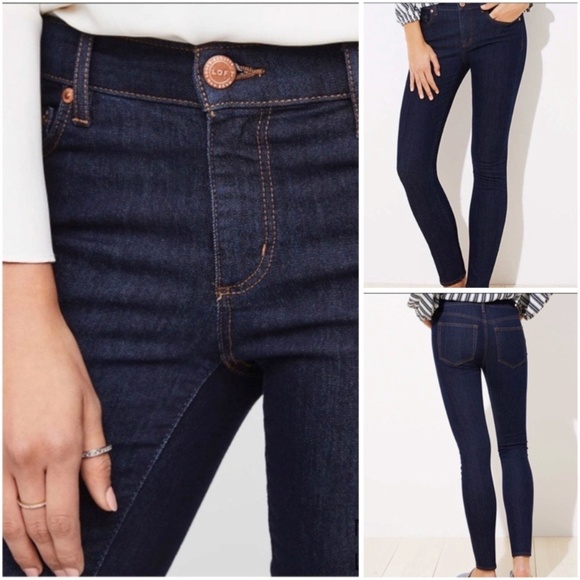 🚫SOLD!👖I•LOFT•I Modern Skinny Jeans 28x28👖 - Picture 3 of 8